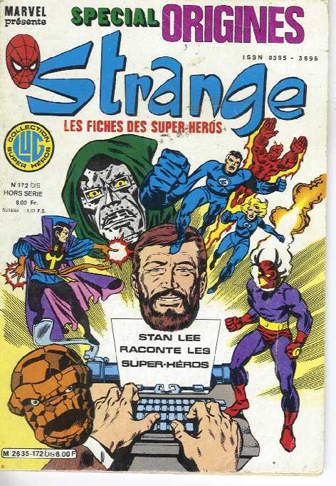 Scan de la Couverture Strange Spcial Origine n 172